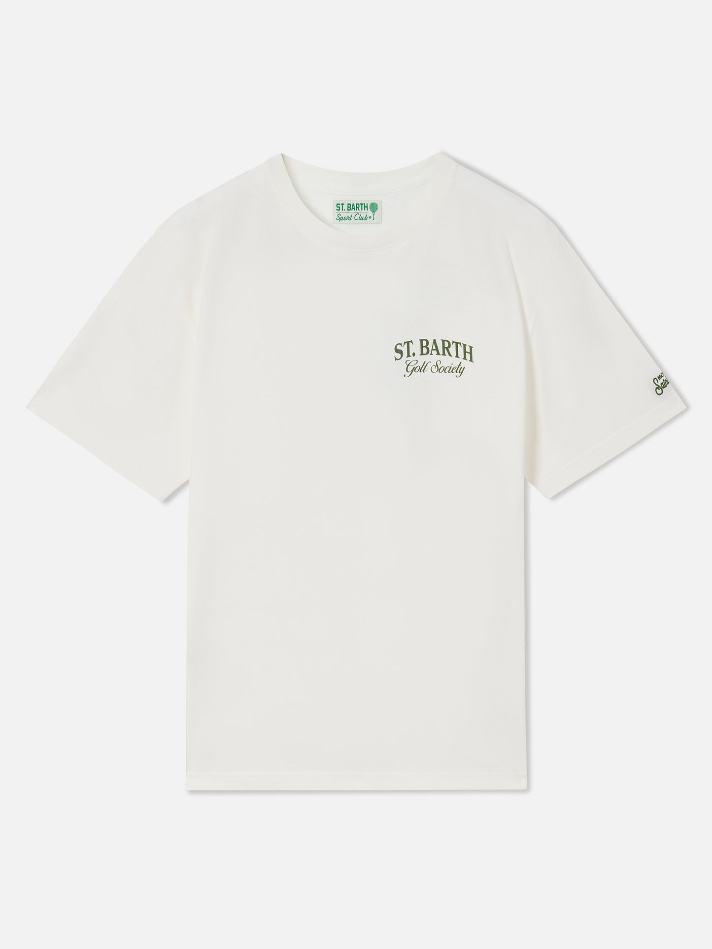 T-shirt Arnott blanc avec imprimé St. Barth Golf Society 