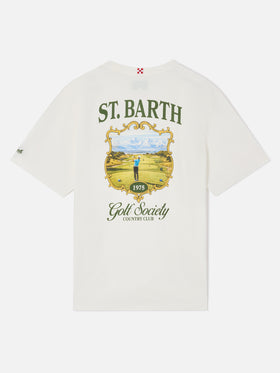T-shirt Arnott blanc avec imprimé St. Barth Golf Society 