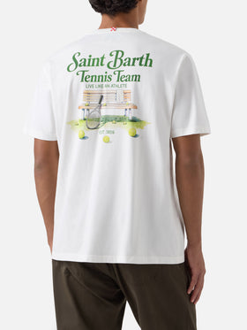 T-shirt Arnott blanc avec imprimé Saint Barth Tennis Team 