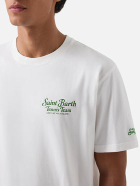 T-shirt Arnott blanc avec imprimé Saint Barth Tennis Team 