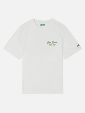 T-shirt Arnott blanc avec imprimé Saint Barth Tennis Team 