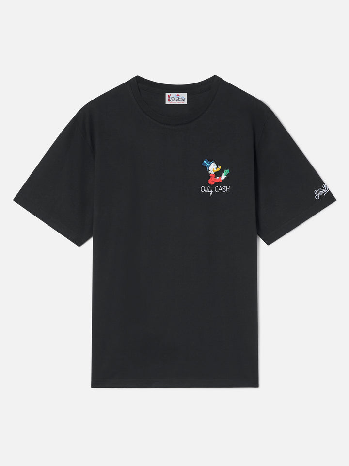 T-shirt en coton noir Arnott avec broderie Only Cash | Special edition 