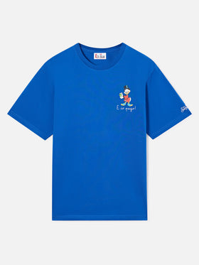 Blue Arnott cotton t-shirt with E Chi Paga embroidery | Special edition