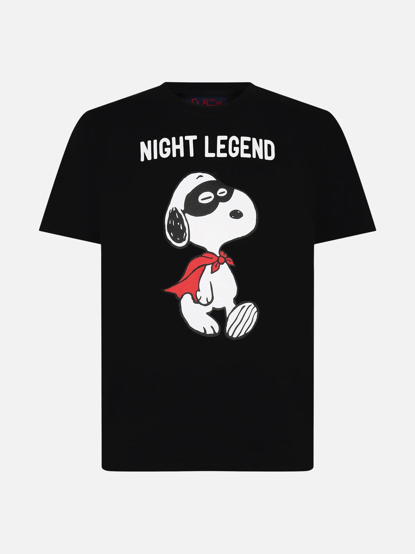 T-shirt da uomo in cotone con stampa Snoopy night legend | SNOOPY - EDIZIONE SPECIALE PEANUTS™
