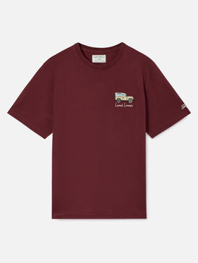 Arnott T-shirt chaud bordeaux avec broderie Land Lover 