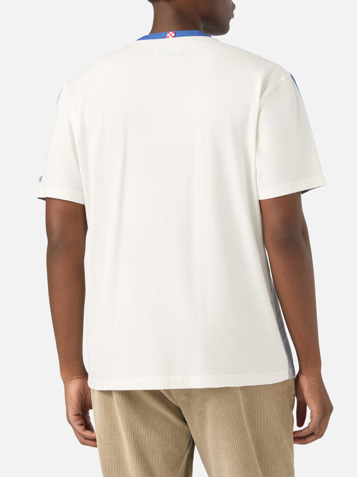 Camiseta de algodón cálido blanca Arnott con estampado allover | Special edition 