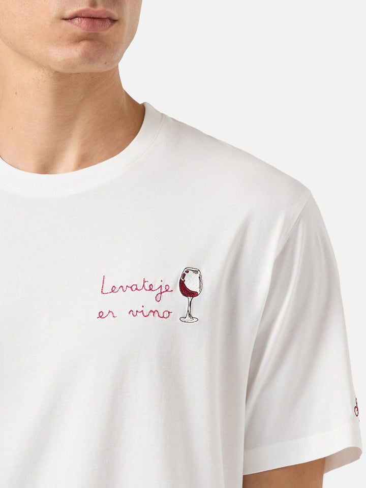 Winter cotton t-shirt Arnott Warm with Levateje er vino embroidery | VACANZE DI NATALE SPECIAL EDITION
