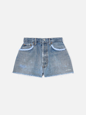 Arizona-Jeansshorts mit gestreiften Details 