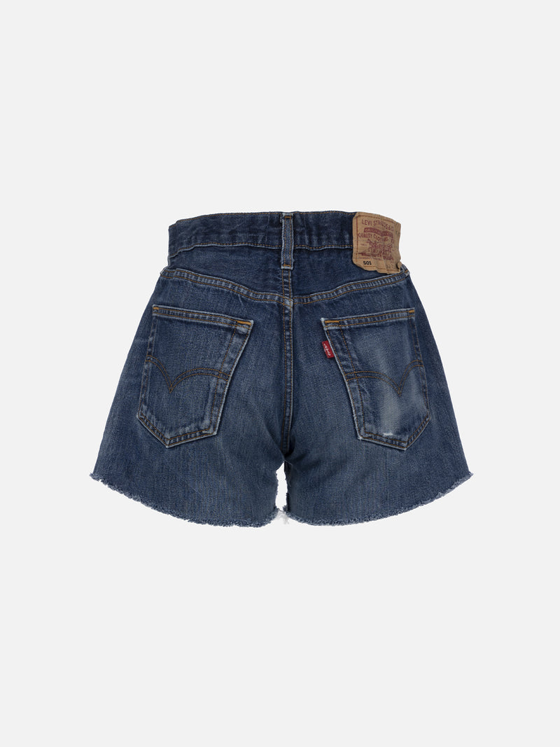 Damen Upcycling Jeansshorts Arizona mit Strasssteinen