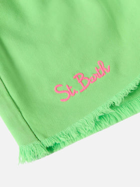 Upcycled denim shorts Arizona Jr with embroideries