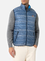 Man bluette padded vest Aspen