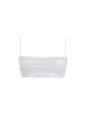 Top a fascia da donna Athena bianco con strass