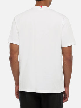 Baumwoll-T-Shirt Austin mit Stickerei und Uhrendruck