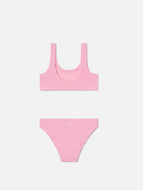 Baker crinkle bikini in light pink