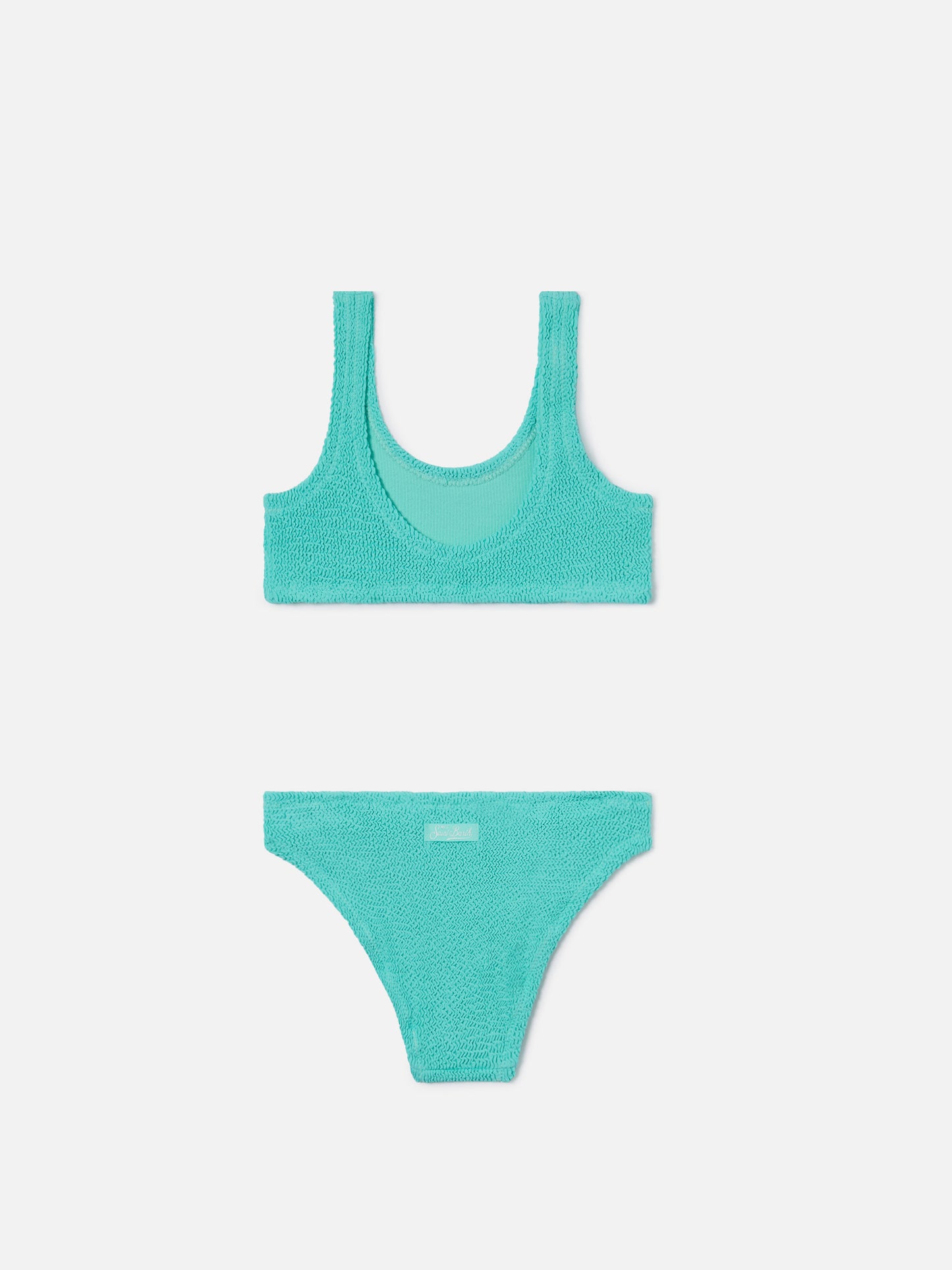 Baker crinkle bikini in water green