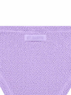 Lilac crinkle classic bralette bikini Baker