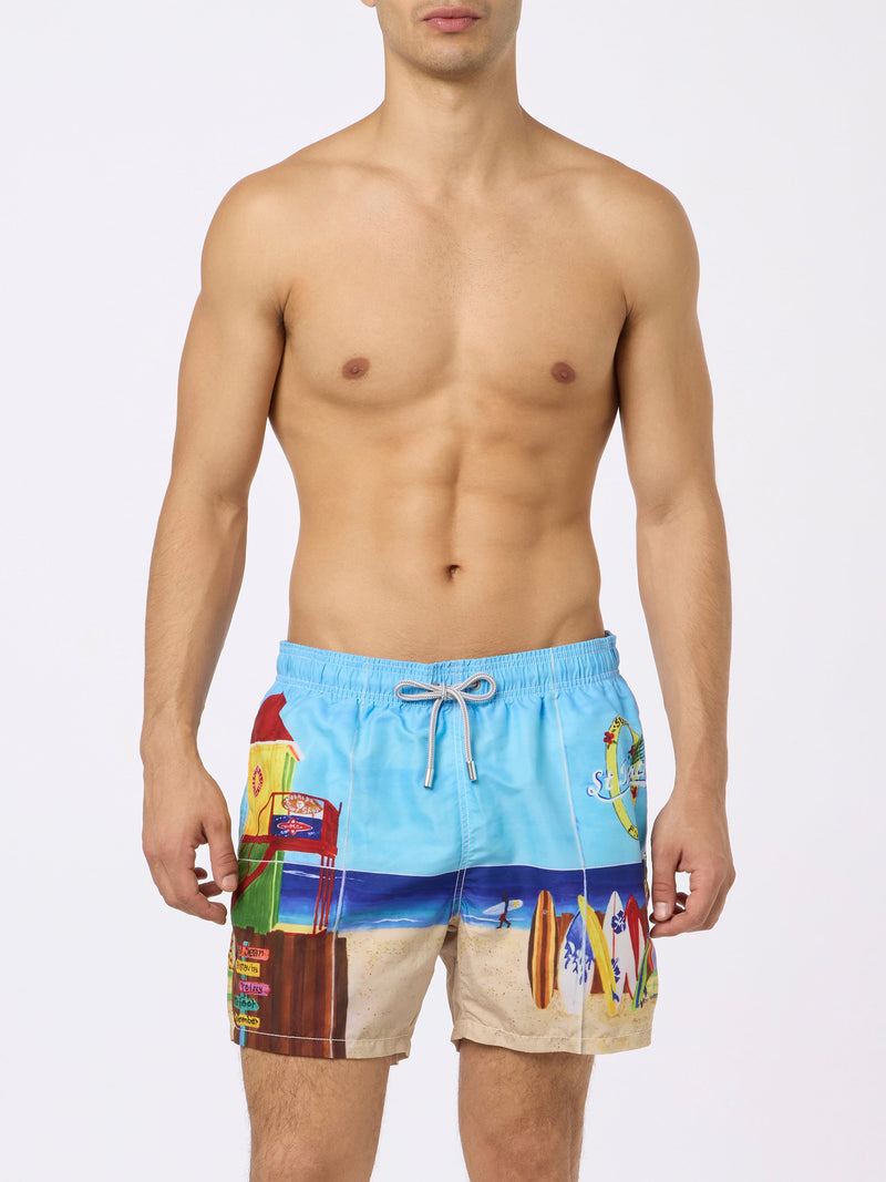 Saint Barth Lorient photographic print swim shorts