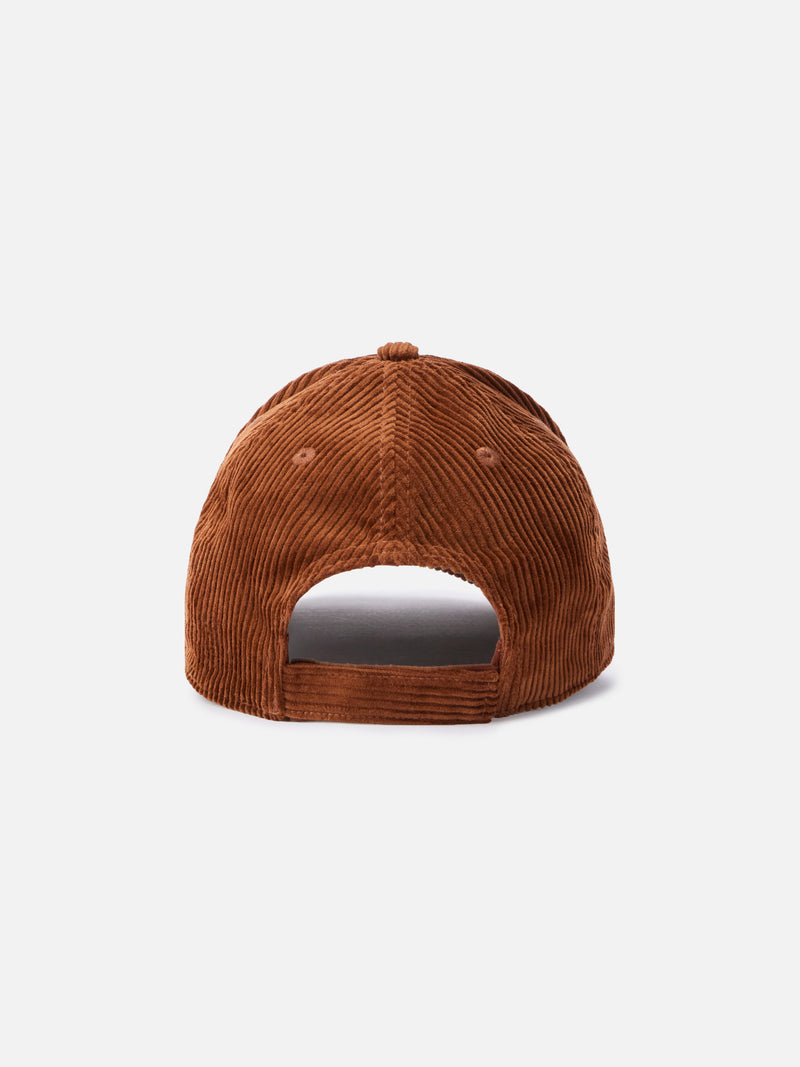 Camel corduroy ball cap Baseball with embroidered logo