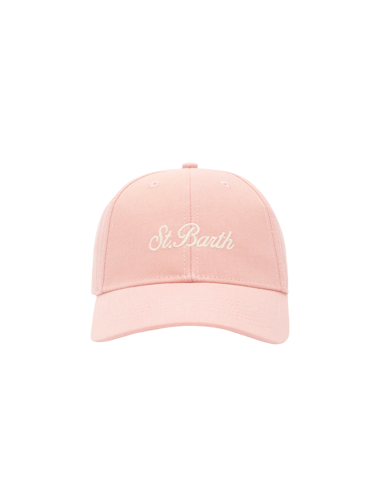 Baseball pink cotton linen cap - MC2 Saint Barth