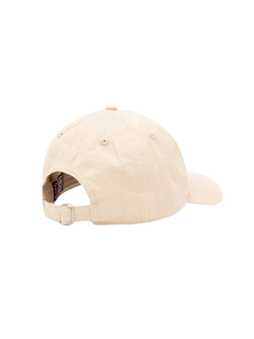 Baseball beige cotton linen cap