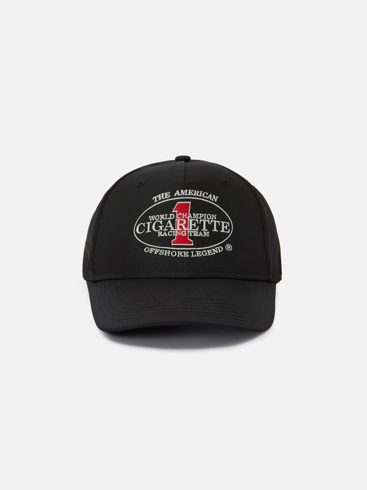 Baseball cap with visor in black with Cigarette embroidery | CIGARETTE SPECIAL EDITION