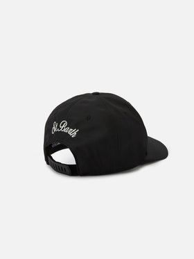Baseball cap with visor in black cotton with embroidery | Special Edition