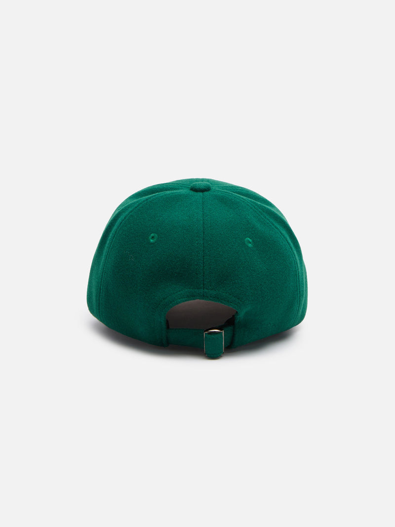 Green felt Baseball cap with St. Barth University embroidery