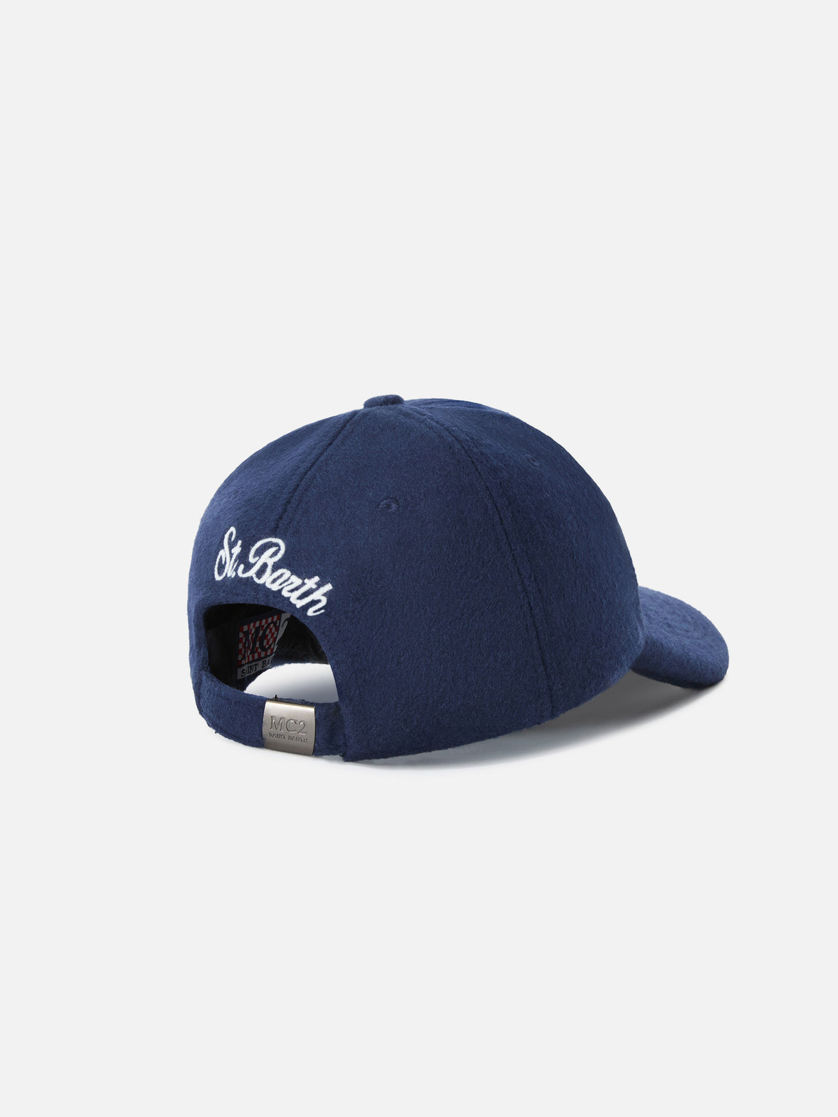 Gorra de fieltro Navy blue Baseball en mezcla de lana con bordado St. Moritz | Special edition 