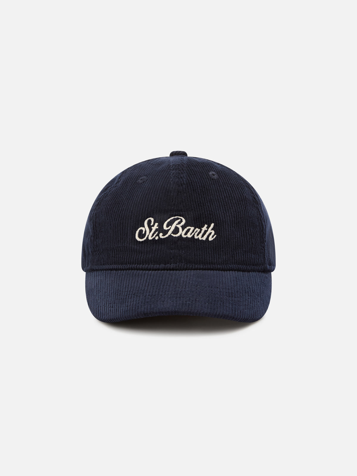 Gorra de pana Navy blue Baseball con bordado del logo 