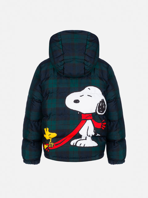 Boy hooded down padded jacket Baxter Jr. with Snoopy print | SNOOPY PEANUTS SPECIAL EDITION - MC2 Saint Barth