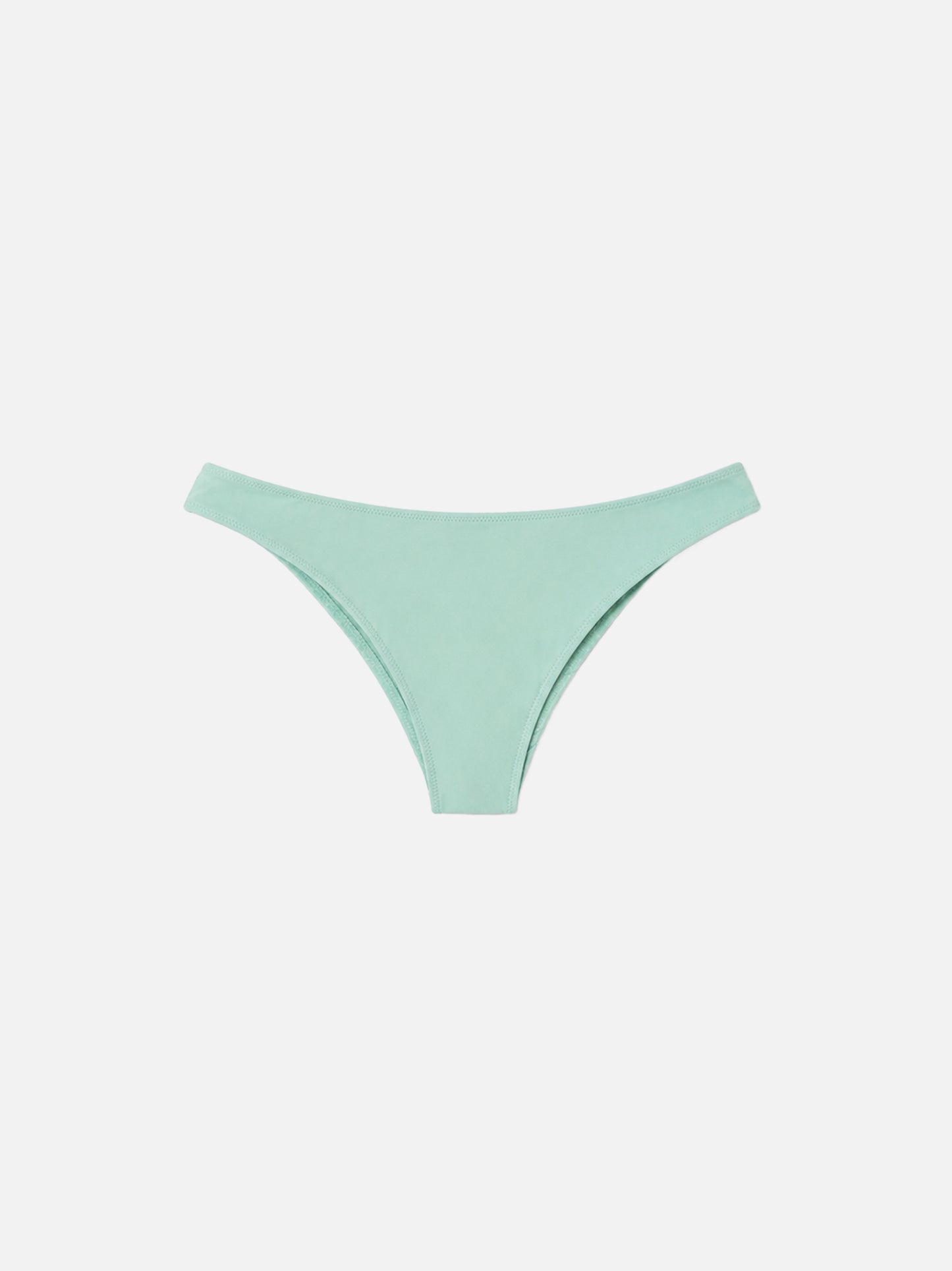 Elise sage green solid color swim briefs