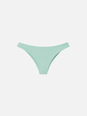 Elise sage green solid color swim briefs