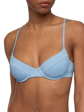 Bea bralette azzurro chiaro con ferretto