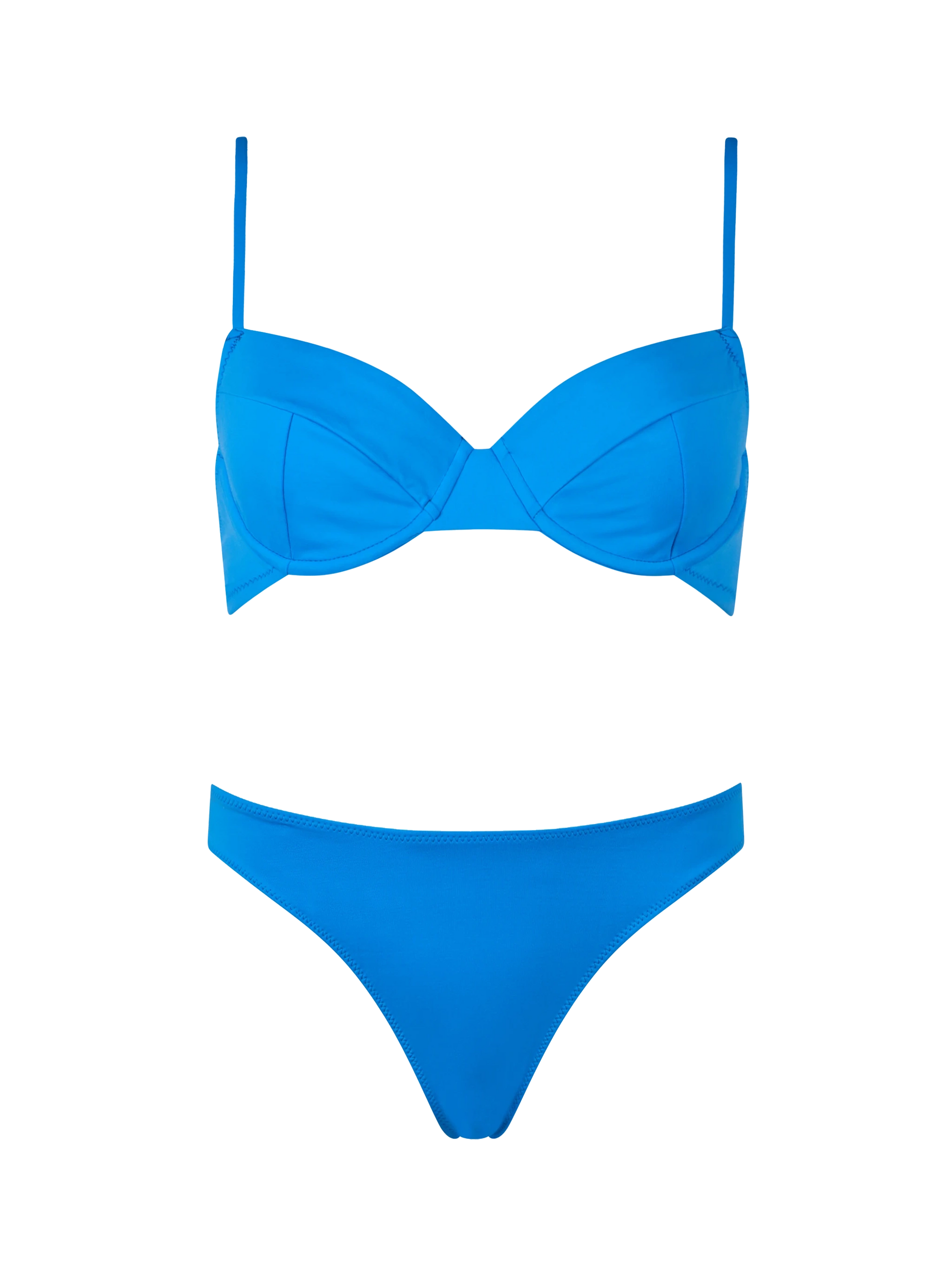 Woman bluette underwired bralette bikini Bea Lido - MC2 Saint Barth