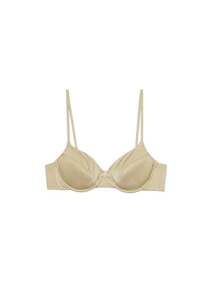 Bea underwired shimmer gold bralette