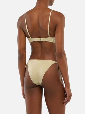 Bea Virgo gold bralette bikini