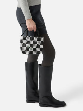 Borsa piccola con perline multicolor