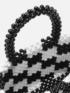 Borsa piccola con perline multicolor