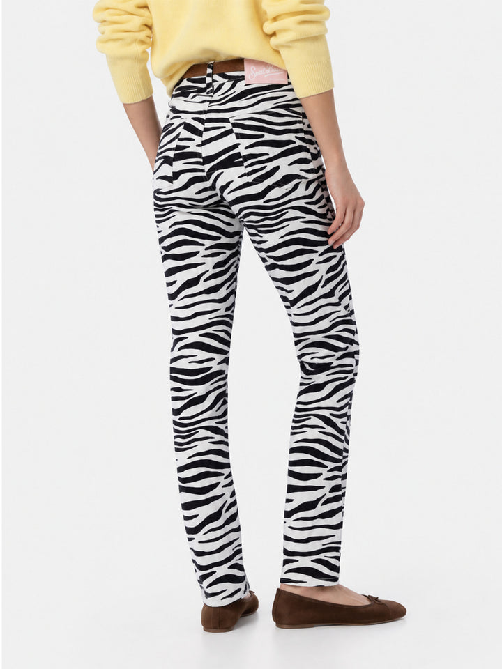 Belleville-Jeans mit Zebraprint 