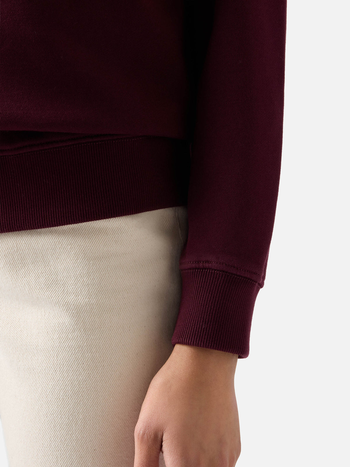 Bordeauxfarbenes Poloshirt aus Baumwolle Berenice mit Saint Barth Flockprint 