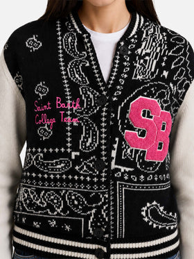 College-Jacke Benjamin mit Bandana-Print 