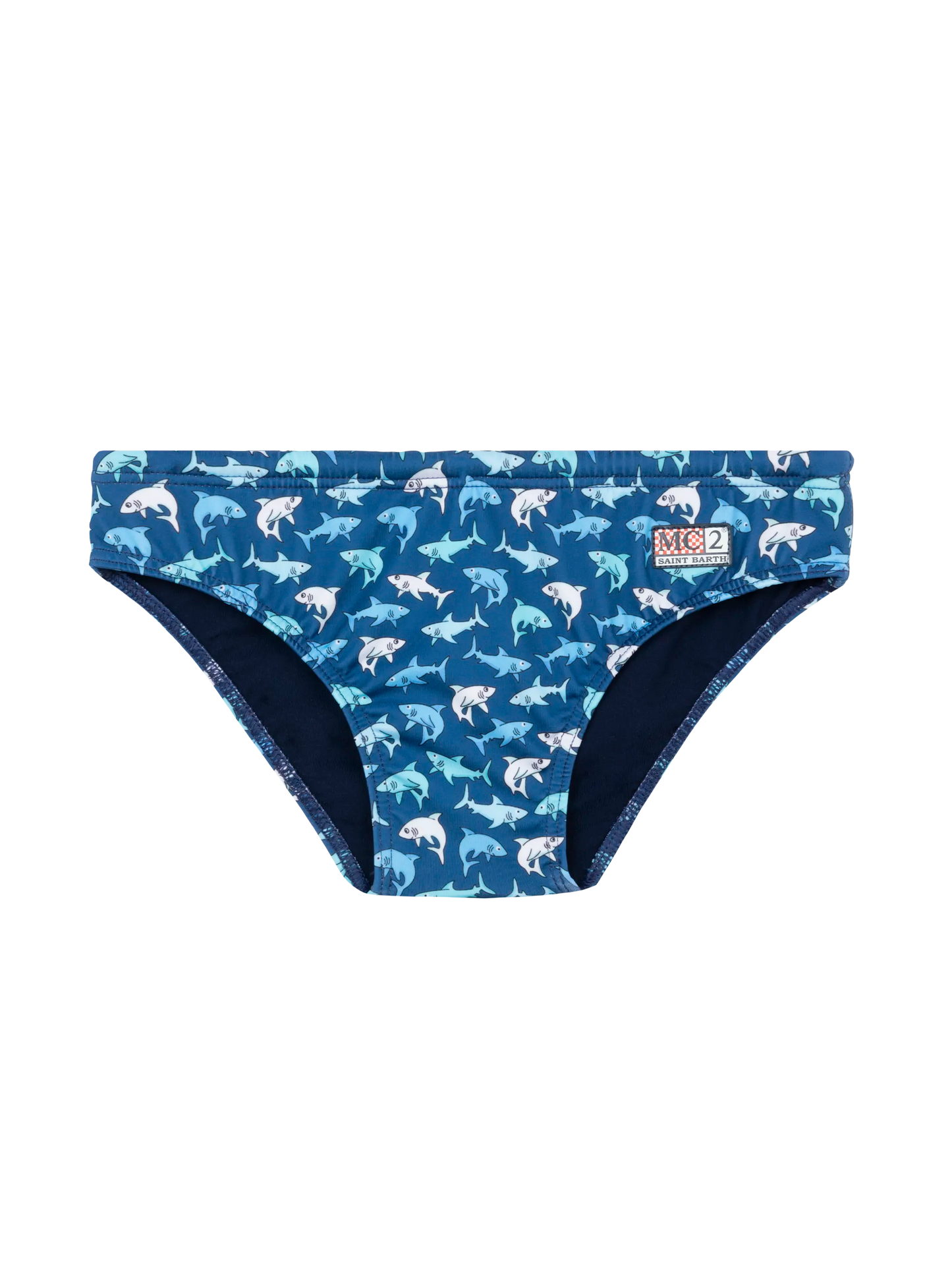 Jungen Badeslip Billy mit Hai-Print
