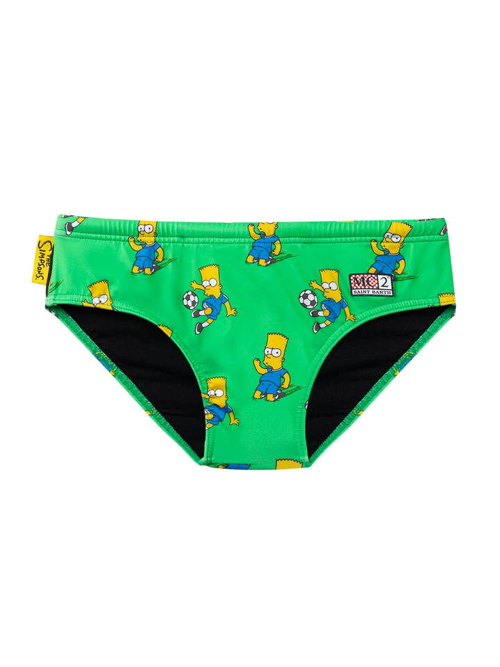 Boy swim briefs Billy with  Bart Simpson footlball player print | THE SIMPSON SPECIAL EDITION