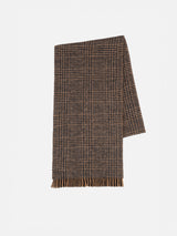 Sciarpa Blanket con motivo Principe di Galles e ricamo St. Barth