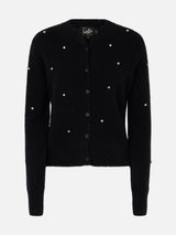 Cardigan da donna nero Bellamy strass