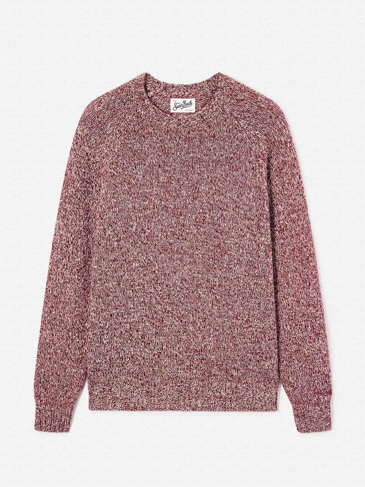 Pull ras-du-cou Red Blunt en laine avec maille mouliné 