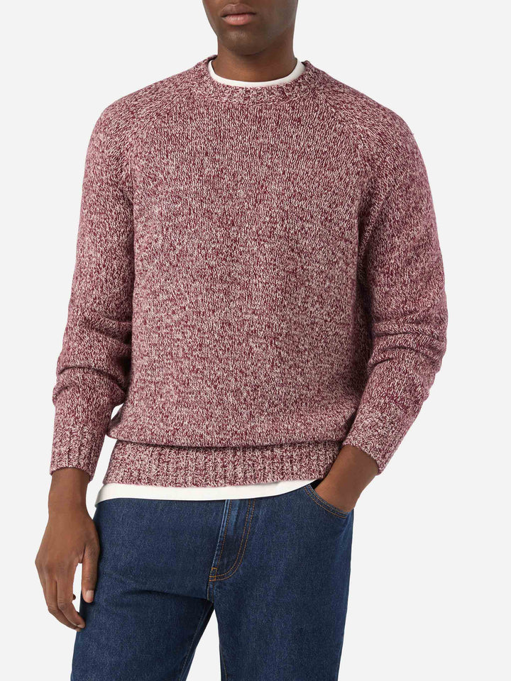 Pull ras-du-cou Red Blunt en laine avec maille mouliné 