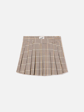 Mini-jupe en flanelle Blay à motif tartan 
