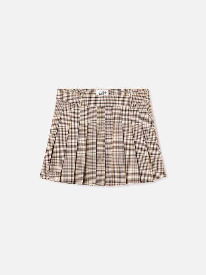 Minigonna Blay in flanella con motivo tartan