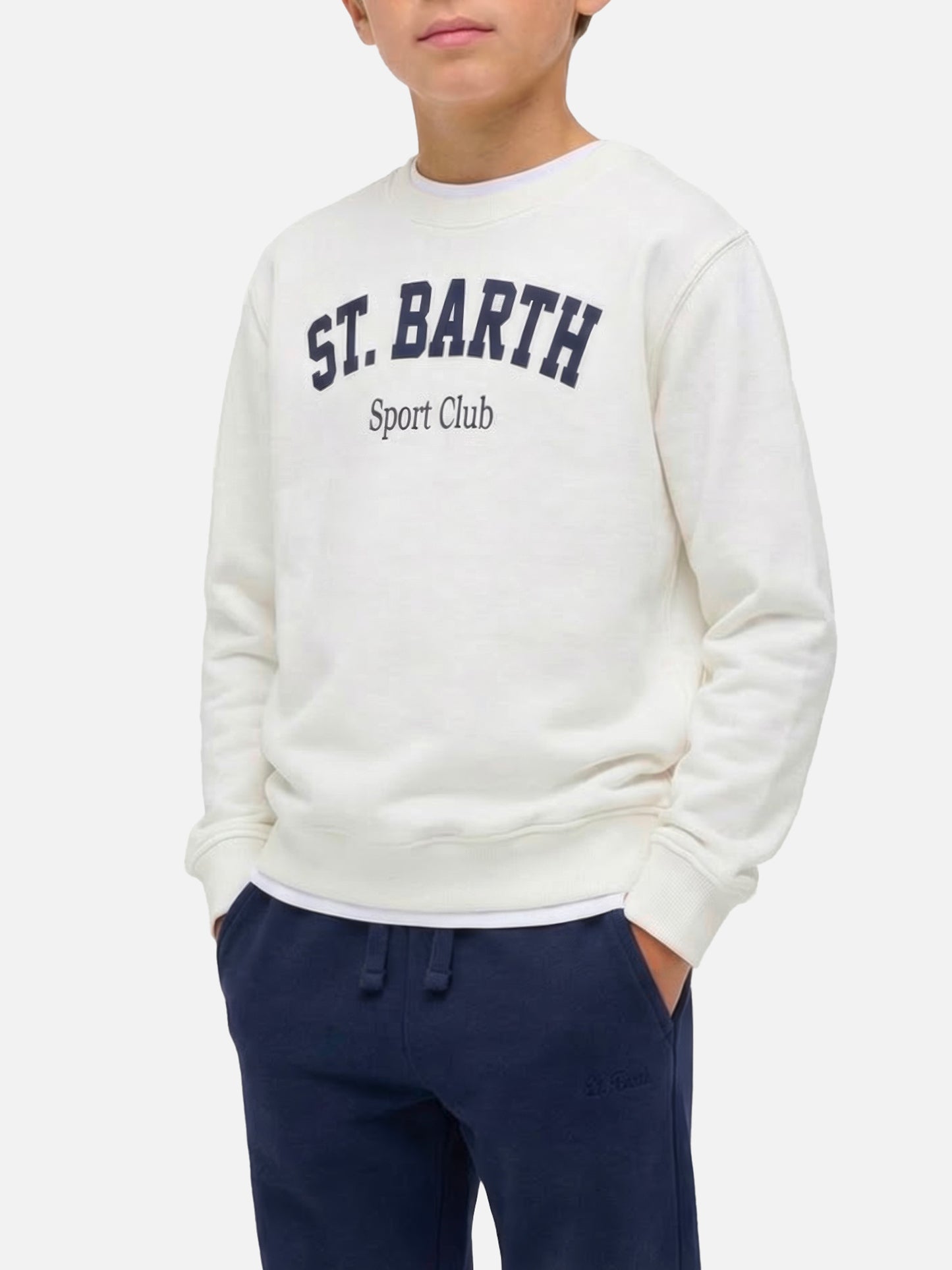 Boy sweatshirt Bobby with St. Barth sport club print